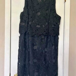Elegant Black Lace Dress